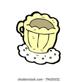 schicke Tasse Teekartoon
