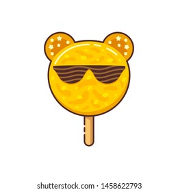 Fancy cute popsicle clean design illustration