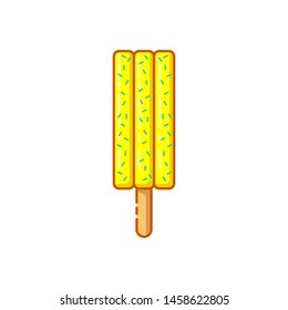 Fancy cute popsicle clean design illustration