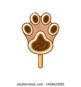 Fancy cute popsicle clean design illustration