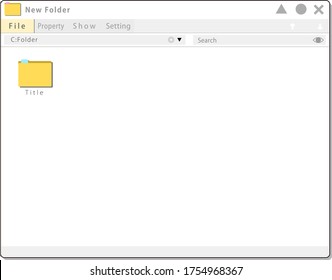 Fancy desktop folder screen-like frame material