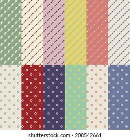 Fancy dots and stripe patterns