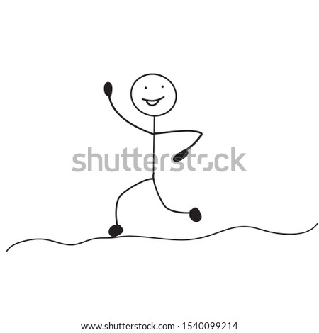 Similar – Image, Stock Photo Gummy worms: Have courage! Tightrope walker