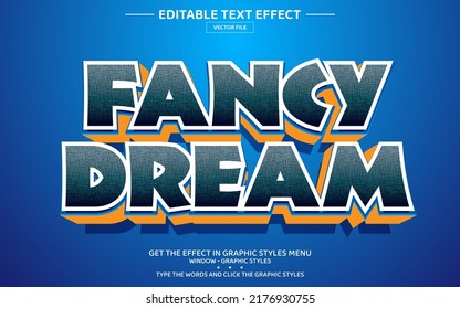 Fancy Dream 3D Editable Text Effect Template