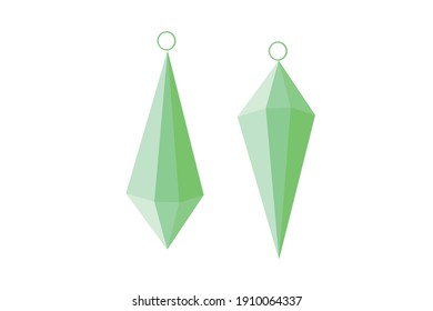 Fancy Earring Designs Vector Illustration