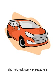 fancy and elegant city car illustrations