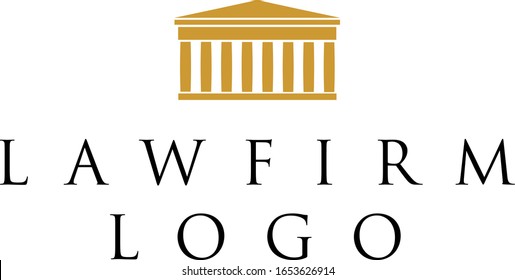 Fancy elegant law firm logo