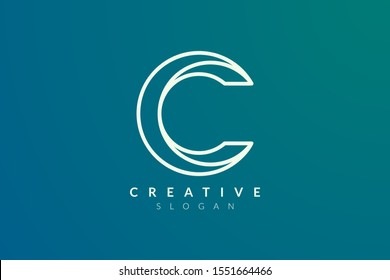 Fancy and elegant letter C vector design