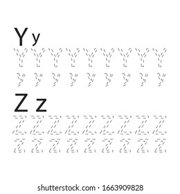 fancy english alphabet from A to Z