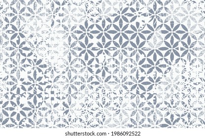 Fancy fabric linen, blended with washed coat surface tile  jacquard  texture digital printing pattern design. Yarns for sports style.  Vector fabric seamless pattern. Abstract natural textured  - Shutterstock ID 1986092522
