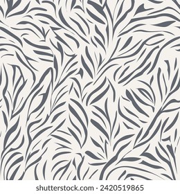 Fancy fabric linen seamless pattern. Vector fabric seamless pattern. Abstract natural textured