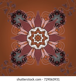 Fancy fabric pattern. Colour Spring Theme seamless pattern Background. Seamless Floral Pattern in Vector illustration. Flat Flower Elements Design.