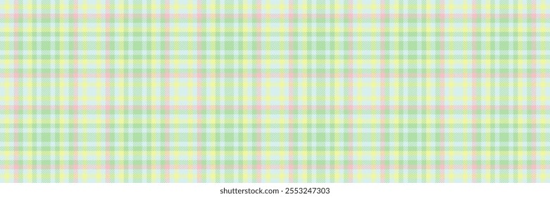 Fancy fabric tartan check, famous textile background vector. Hunter plaid pattern seamless texture in light and lime colors palette.