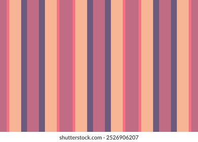 Fancy Stoff Textur Streifen, zarte Muster Vektorlinien. Horizon Hintergrund Textil vertikal nahtlos in rot und orange Farben Palette.