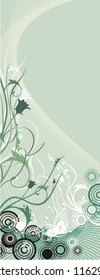 Fancy floral design, vector illustration series.