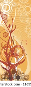 Fancy floral design, vector illustration series.