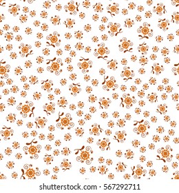 fancy flower pattern seamless