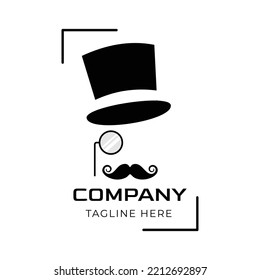 fancy gentleman fashion brand icon