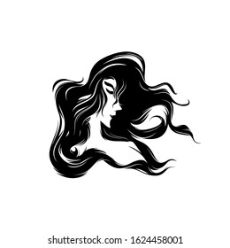 fancy girl with beautiful hair
