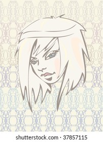 fancy girl portrait