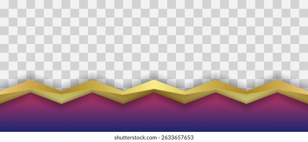 Fancy Gradient Header Footer Background with Transparant Background. Usable for Business Banner, Footer, Greeting, Poster, Etc