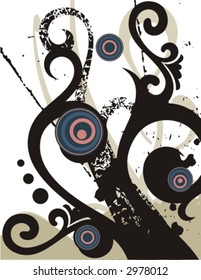 Fancy grunge background. Check my portfolio for more of this series as well as thousands of other great vector items.