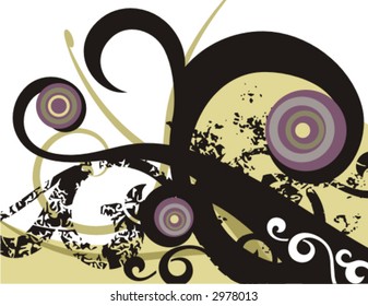 Fancy grunge background. Check my portfolio for more of this series as well as thousands of other great vector items.