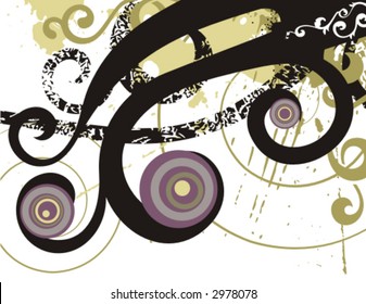 Fancy grunge background. Check my portfolio for more of this series as well as thousands of other great vector items.