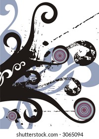 Fancy grunge background. Check my portfolio for more of this series as well as thousands of other great vector items.
