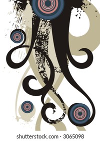 Fancy grunge background. Check my portfolio for more of this series as well as thousands of other great vector items.