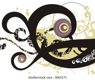 Fancy grunge background. Check my portfolio for more of this series as well as thousands of other great vector items.
