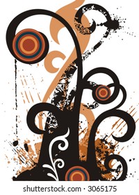 Fancy grunge background. Check my portfolio for more of this series as well as thousands of other great vector items.