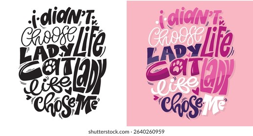 Fancy hand drawn doodle lettering quote. Lettering for t-shirt design, mug print, bag print, clothes fashion. 100% hand drawn vector image.