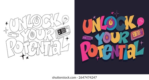 Fancy hand drawn doodle lettering quote. Lettering for t-shirt design, mug print, bag print, clothes fashion. 100% hand drawn vector image.
