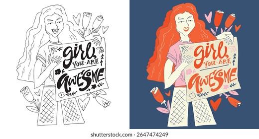 Fancy hand drawn doodle lettering quote. Lettering for t-shirt design, mug print, bag print, clothes fashion. 100% hand drawn vector image.
