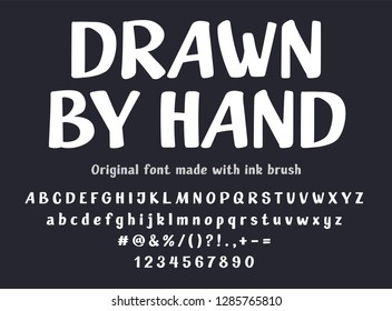 Fancy Hand-drawn Font Isolated Vector Letter Set