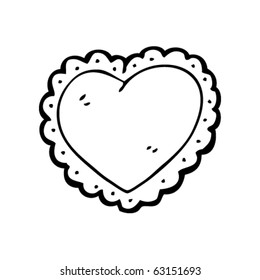 caricatura de corazón sofisticado