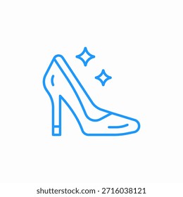 Vector de lujo del signo del icono del tacón alto