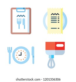 fancy icon set. vector set about mixer and restaurant icons set.