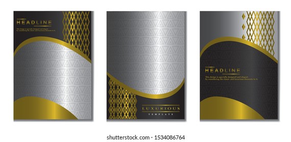 Fancy illustration template.  Templates are very unique, luxurious and modern.  Can be applied to covers, banners, invitation cards, wallpapers, brochures, posters and annual reports.