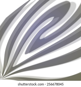 fancy leaf on white background