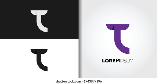 Fancy Letter T Logo Set Idea Template Vector