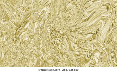 Fancy liquify. Glossy liquid acrylic paint texture.Abstract gold background with water drops.