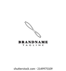 fancy logo cartoon icon design template black modern vector illustration