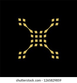 fancy logo. Creative geometric shapes. Vector