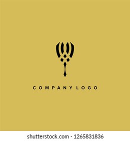 fancy logo. Creative geometric shapes. Vector