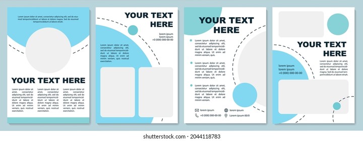 Fancy looking brochure template. Flyer, booklet, leaflet print, cover design with copy space. Business presentation. Vector layouts for magazines, annual reports, advertising posters