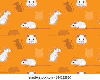 Fancy Mouse Cartoon Seamless Wallpaper