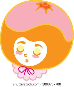 Fancy Orange With Make up Eye shadow, Girl Orange, Fashion Orange