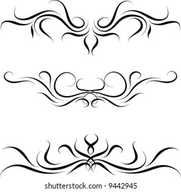 Maori Tribal Tattoo Set 6 Different Stock Vector (Royalty Free ...